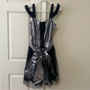 Girls Holographic Halloween Costume - Medium/Large (10-14)